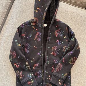 Wonder Nation Cozy Black Fleece Jacket